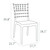36" Black Stackable Outdoor Patio Armless Dining Chair