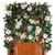 9' x 10" Pre-Lit White Magnolia Artificial Christmas Garland, Clear LED Lights - IMAGE 4