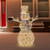 48" LED Lighted Silver Mesh Snowman Outdoor Twinkling Christmas Decoration - IMAGE 2