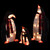 Lighted Penguin Family Outdoor Christmas Decoration - Clear Lights -Set of 3 - IMAGE 3