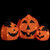 LED Lighted Jack O' Lantern Outdoor Halloween Decorations - Warm White - Set of 3
