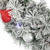 Pre-Lit Battery Operated Snowy Bristle Pine Christmas Wreath - 24" - Dual Color LED Lights - IMAGE 6