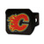 4” NHL Calgary Flame Black Automobile Hitch Cover - IMAGE 1