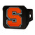 4" Black and Orange NCAA Syracuse Orange Hitch Cover - IMAGE 1