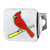 MLB St Louis Cardinals Automobile Hitch Cover - 4" - Chrome and Red - IMAGE 1