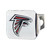 NFL Atlanta Falcons Chrome Automobile Hitch Cover - 4” - Silver and Red - IMAGE 1