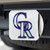 MLB Colorado Rockies Automobile Hitch Cover - 4” - Silver and Blue - IMAGE 2