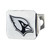 NFL Arizona Cardinals Chrome Automobile Hitch Cover - 4” - Silver and Black - IMAGE 1
