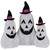 LED Jack O' Lantern Ghosts Outdoor Halloween Decorations - 23.5" - Set of 3 - IMAGE 1