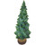 Glittered Pine Tree Christmas Decoration - 12" - IMAGE 6