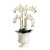 11" Ceramic White Ribbed and Hand Applied Beading Decorative Vase - IMAGE 4