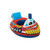 Red and Blue Inflatable Transportation Rider Tug Boat Swimming Pool Baby Float, 29.5-Inch - IMAGE 3