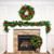 30" Green Christmas Cheer LED Artificial Wreath - Pre-Lit