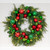 30" Green Christmas Cheer LED Artificial Wreath - Pre-Lit