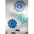 Set of 4 Colorful Hanging Wall Metal Flowers, 18" - IMAGE 3