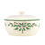 8" Creamy White, Green, and Red Kitchen Collections Hosting The Holidays Covered Casserole - IMAGE 1