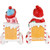 Santa and Snowman on Gingerbread Train Car Christmas Figurines - 6.75" - Set of 2 - IMAGE 5