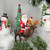 Santa Claus on a Reindeer Holding a Frosted Pine Tree Christmas Figurine - 8.25" - IMAGE 2