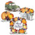 12" Vibrant Fall Harvest Cutout with Easels Table Decorations - IMAGE 1