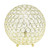 Round Crystal Orb Table Lamp - 10" - Gold - IMAGE 1