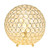 Round Crystal Orb Table Lamp - 10" - Gold - IMAGE 4