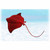 Handcrafted Soft Plush Large Stingray - 46" - Red and Black - IMAGE 1
