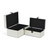 Set of 2 White and Gold Rectangular Storage Boxes 10.25" - IMAGE 6