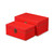 Set of 2 Red Rectangular Wooden Treasure Decorative Boxes 10.25" - IMAGE 5