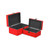 Set of 2 Red Rectangular Wooden Treasure Decorative Boxes 10.25" - IMAGE 6