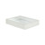 10.25" Silver Rectangular Shagreen Tray with Mirrored Interior - IMAGE 3