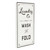 24.25” White and Black Vertical Laundry Wall Sign - IMAGE 2