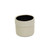 6" Beige Large Dotted Ribbed Top Planter Pot - IMAGE 1
