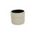 6" Beige Large Dotted Ribbed Top Planter Pot - IMAGE 2