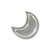 6.5” Silver Cast Iron Crescent Moon Tray - IMAGE 4