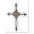 29" Bronze Solid Rustic Finish Metal Wall Cross