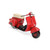 15.5" Red 1950's Style Handmade Scooter Tabletop Decoration