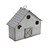 12.25" Brown and Gray Outdoor Birdhouse with Top Hanging Loop - IMAGE 1