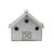 12.25" Brown and Gray Outdoor Birdhouse with Top Hanging Loop - IMAGE 3