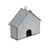 12.25" Brown and Gray Outdoor Birdhouse with Top Hanging Loop - IMAGE 4
