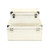 Set of 2 White Solid Rectangular Storage Boxes 12" - IMAGE 4