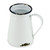 6.25" White and Blue Solid Cylindrical Jug with Side Handle - IMAGE 3