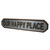 37" Gray and Brown Galvanized OUR HAPPY PLACE Wall Sign - IMAGE 4