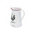 8" White and Red Chicken Decal Print Pitcher Jar - IMAGE 3