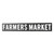 32.25" Black and Gray Farmers Market Wall Sign - IMAGE 3