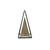 Handmade Pyramid Metal Sculpture with Outer Frame - 12" - Bronze and Black - IMAGE 3