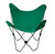 35" Retro Style Outdoor Patio Butterfly Chair with Green Cotton Duck Fabric Cover - IMAGE 1