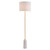 63" White and Gold Marble Base Floor Lamp - IMAGE 1