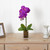 24" Purple Phalaenopsis Orchid Artificial Floral Arrangement in Vase - IMAGE 3