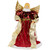 Metallic and Sequin Angel Christmas Tree Topper - 12" - Red and Gold - Unlit - IMAGE 1