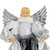 Sequined Angel with Soft Wings Christmas Tree Topper - 12" - Unlit